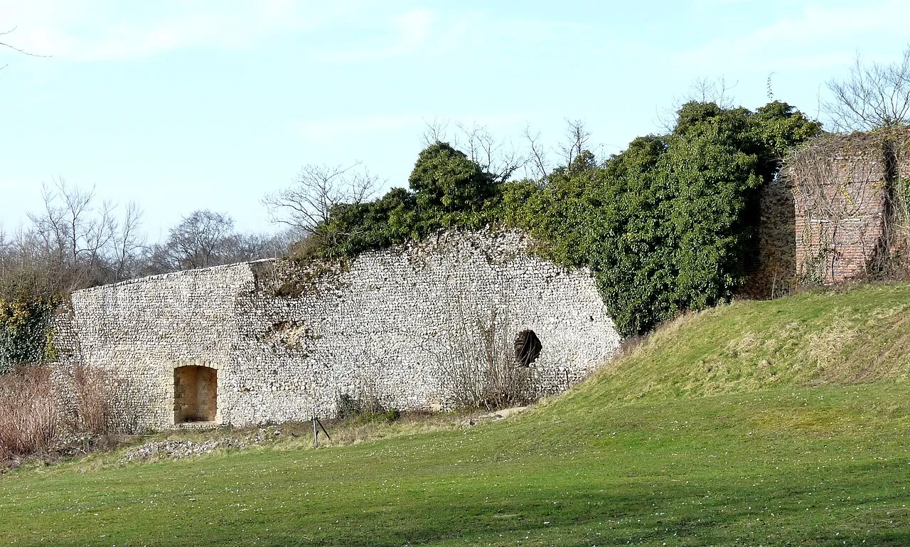 Les vestiges du château de Longueville-sur-Scie