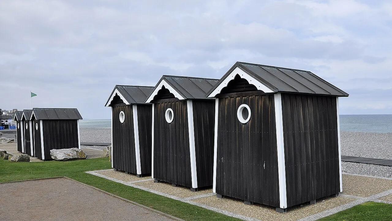 Cabines de plage à Sainte-Marguerite-sur-Mer